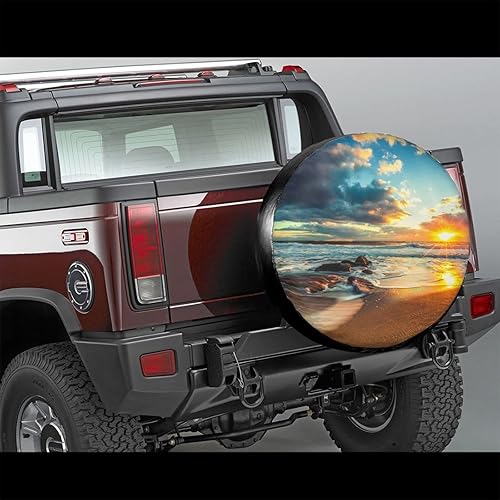 Miniatura 9 de Green Cactus - Funda de neumático de repuesto para neumáticos, a prueba de polvo, para remolque, caravana, SUV y muchos vehículos, 15 pulgadas