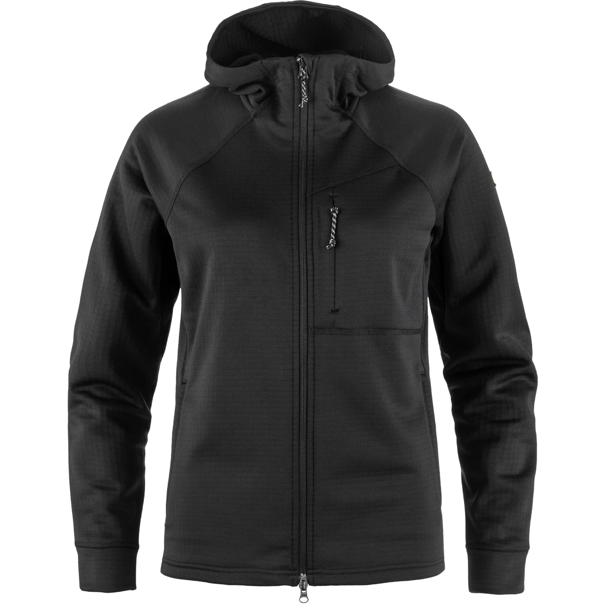 FJALLRAVEN 14600184-550 Abisko Grid Fleece Hoodie W Sweatshirt Women's Black Size XS