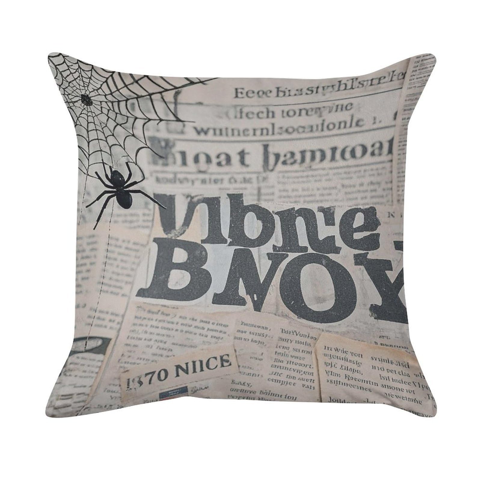 VstaDank Black Spider Web Throw Pillow Cover Super Soft Golden Velvet Decorative Pillowcase Fashion Modern Square Cushion Case Pillow Case Cozy Couch Cushion Cover for Living Room Bed