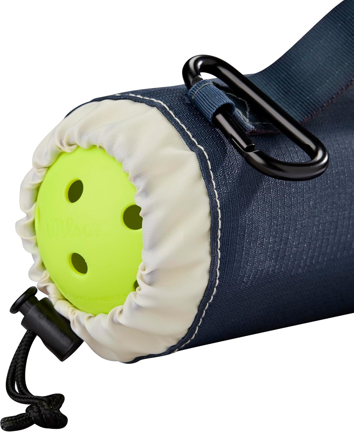 WILSON Pickleball Ball Case - Holds up to 3 Balls, Navy/White