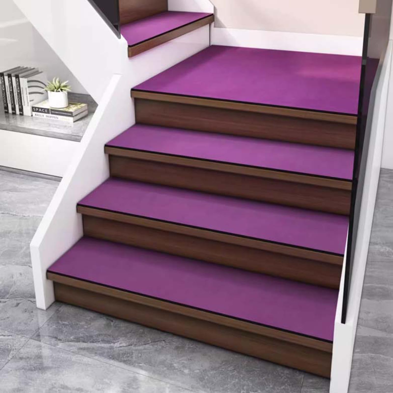 Alfombras para escaleras interiores y peldaños antideslizantes de fácil instalación