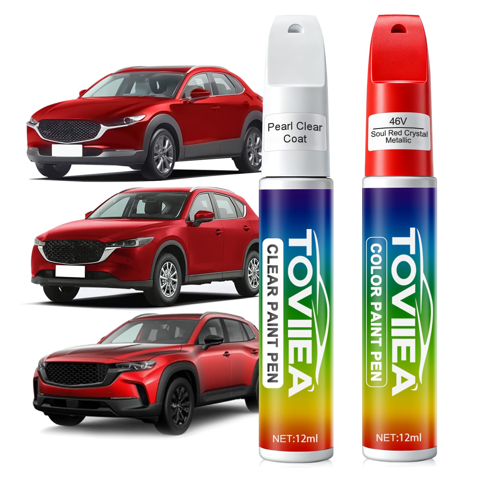 (46v)soul Red Crystal Metallic for 2017-2025 Cx-5/2020-2026 Cx-30/2023-2026 Cx-50/2025-2026 Cx-70/2024-2026 Cx-90/2018-2026 Mazda3/2018-2025 Mx-5 Miata/2025 Mx-5 Miata/2018-2021 Mazda6/2018-2021 Cx-3/2018-2023 Cx-9