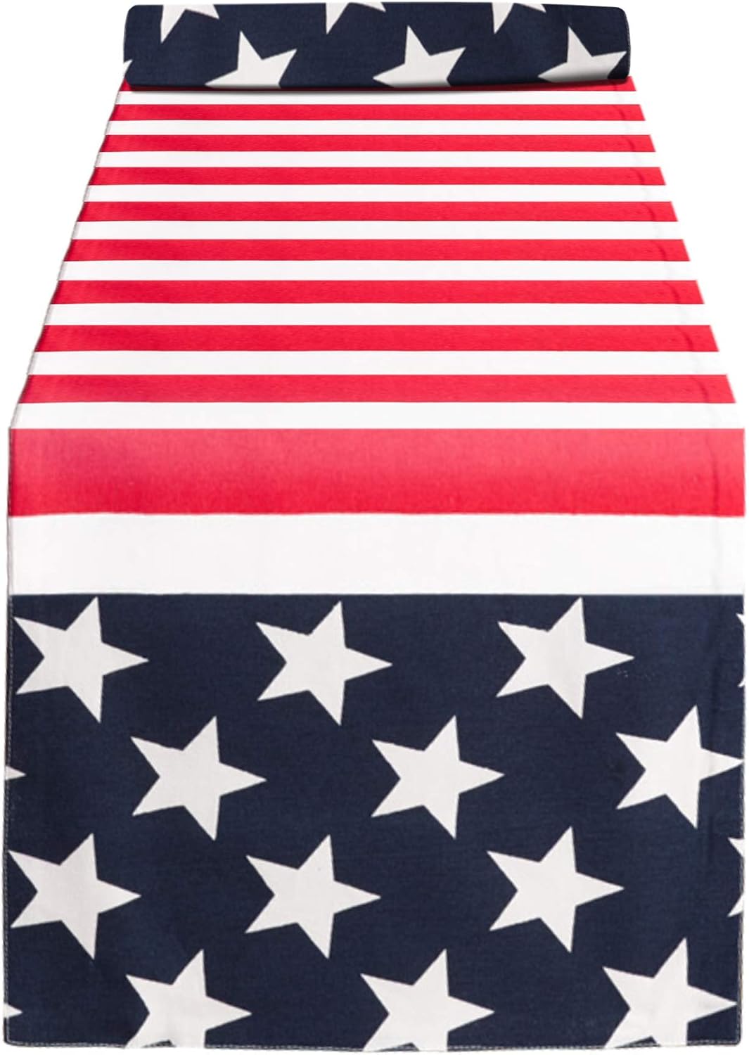 SARO LIFESTYLE American Flag Table Runner – Patriotic Americana Table Linen for Memorial Day, Fourth of July & Holiday Entertaining, Multi, 16"x120" image 5