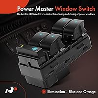 Vista 3 de A-Premium Interruptor de ventana Power Master del lado del conductor compatible con Chevy Traverse 2009-2017, Silverado 1500 2007-2013, HHR y GMC
