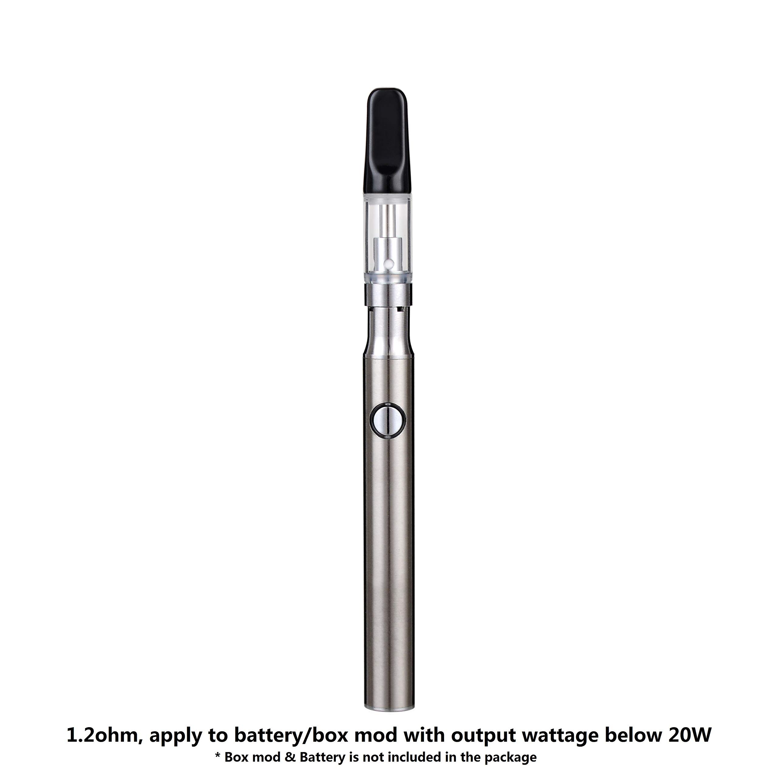 Wolfteeth 0.5ML CBD Atomiseur Drip tip Cramique Noyau Cramique, Cartouche  de vape  510 Jetable pour CBD et Stylo de vape  l'huile paisse, Sans  Nicotine Ni Tabac, Pas d'e-liquide CBD/Noir :