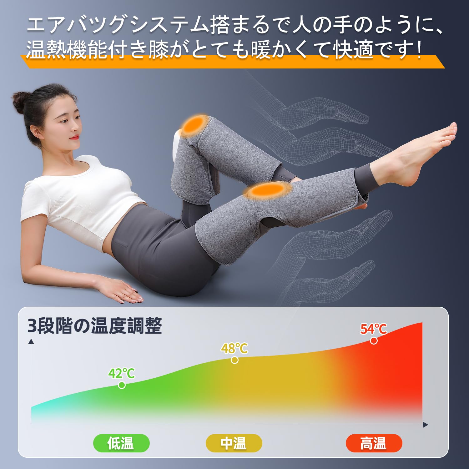 ふくらはぎケア 膝 太もも 足ケア 温熱ケア エアーふくらはぎリラックス 空気圧 Amazon | ふくらはぎケア 膝 太もも 脚ケア 温熱ケア エアー