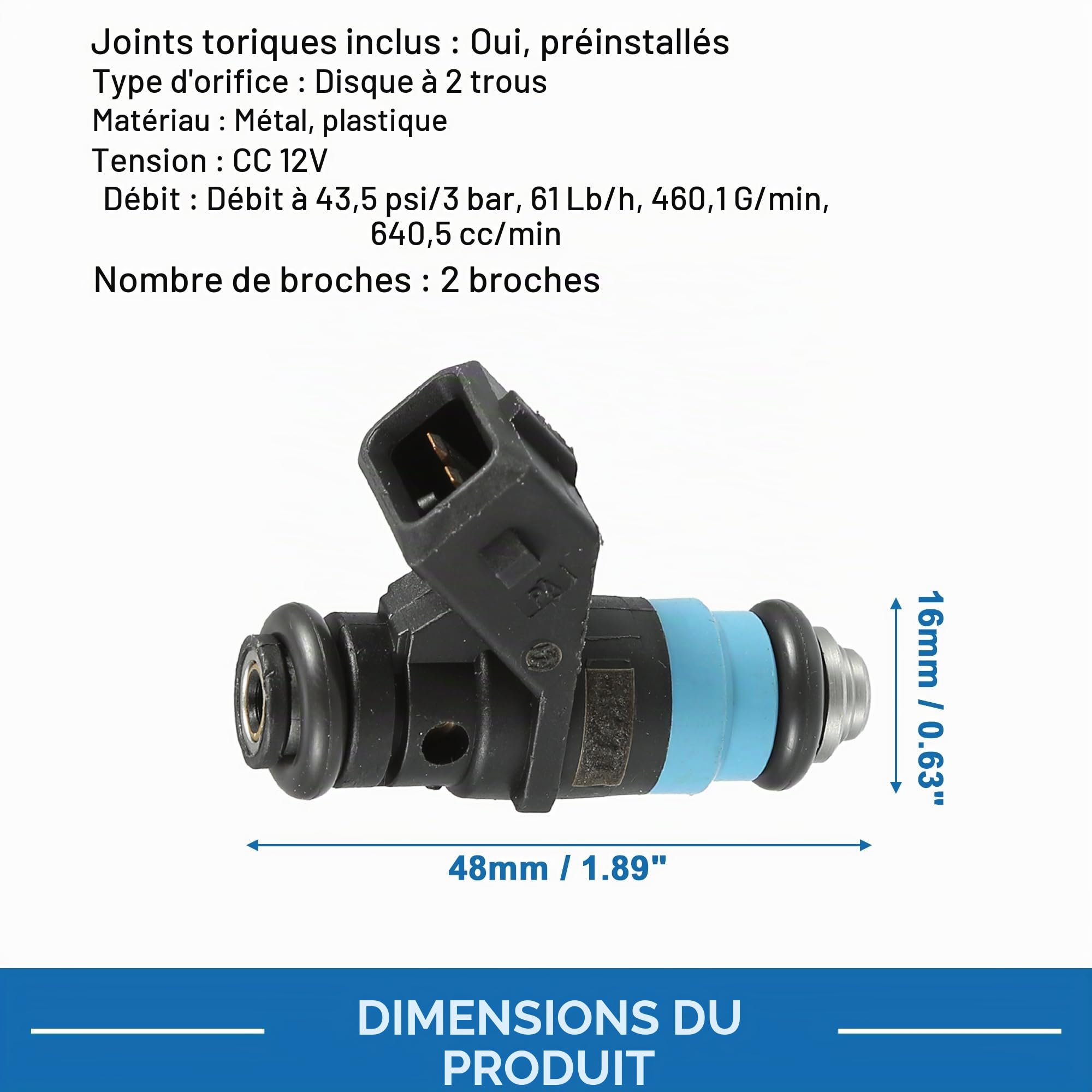 A ABSOPRO Injecteur De Carburant 8200139674 Pour Renault Clio 1.4L 4 Pièces