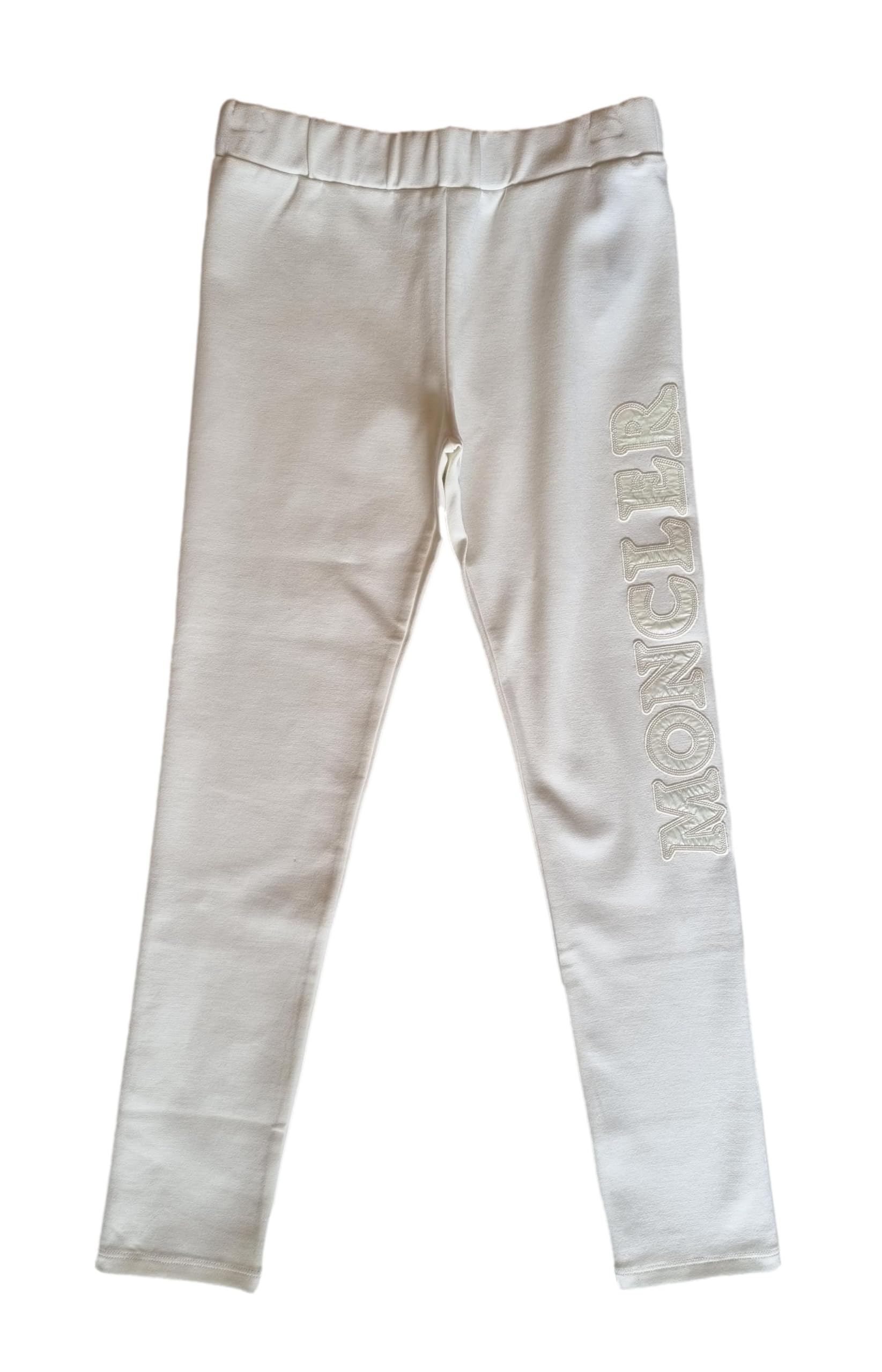 Moncler Junior Hose Leggings Mädchen 8H72110 Weiß mit Logo