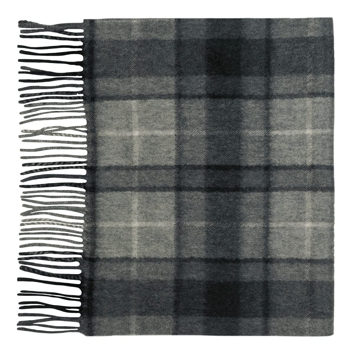 Lona Scott Unisex Grey Buchanan 100% Cashmere Scarf,