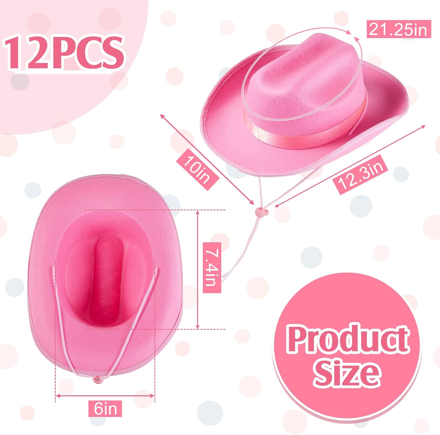 Hercicy Cowboy Hats Kids Toddler Cowgirl Hat for Boys Girls Child Baby Costume Accessories Western Birthday Party Supplies