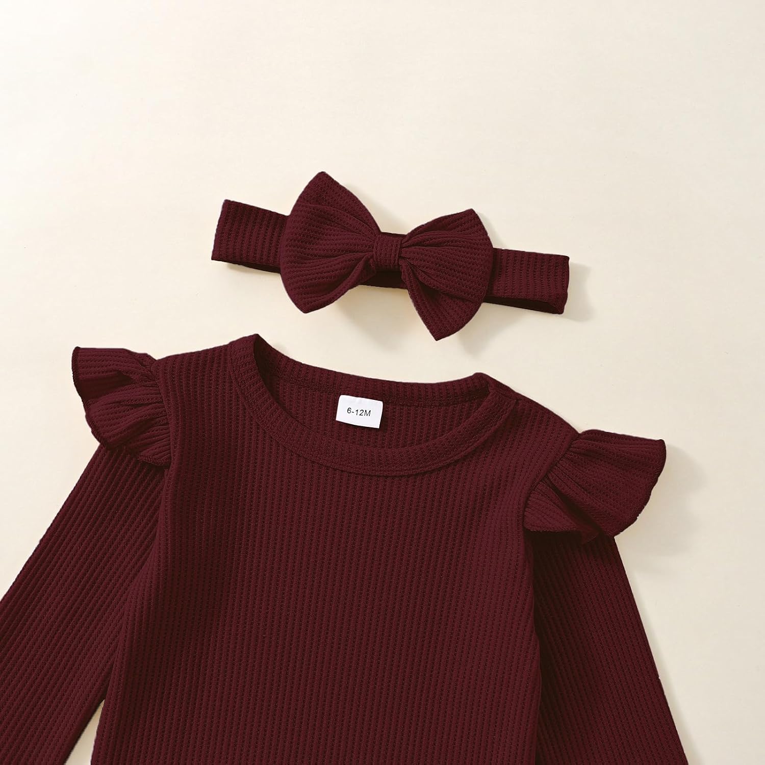 FOCUTEBB Baby Girl Clothes Fall Winter Outfits Infant Toddler Girls Outfit Long Sleeve Sweatshirt Pants Headband Outfits Set