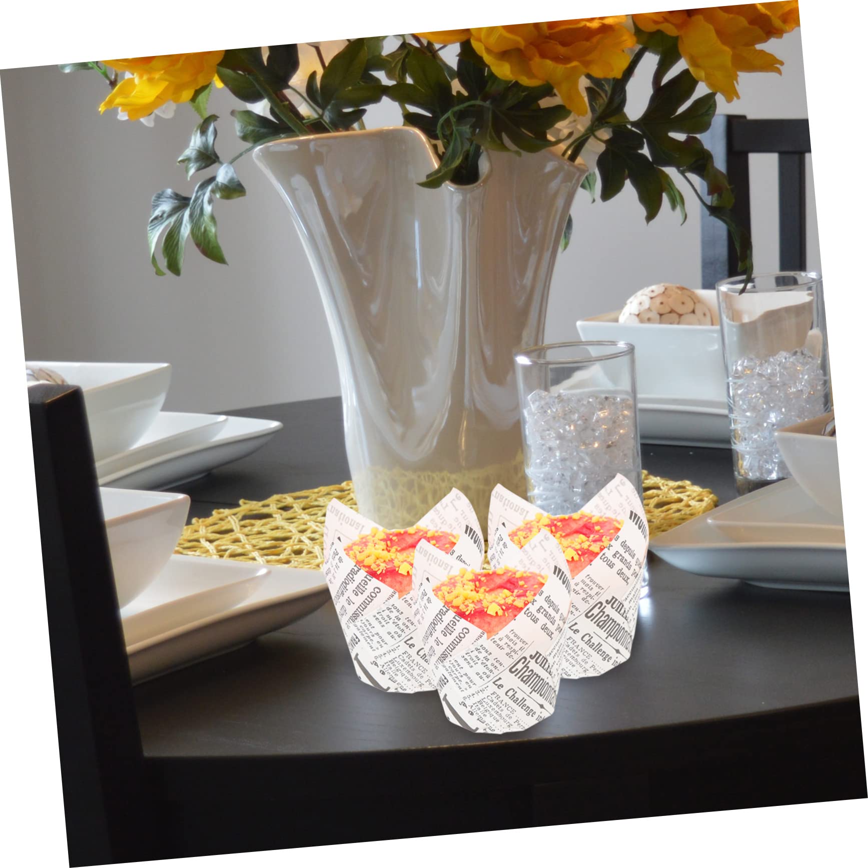 Cabilock Lot De 4 Caissettes À Muffins En Papier Antiadhésives Lot De 100 Pièces.