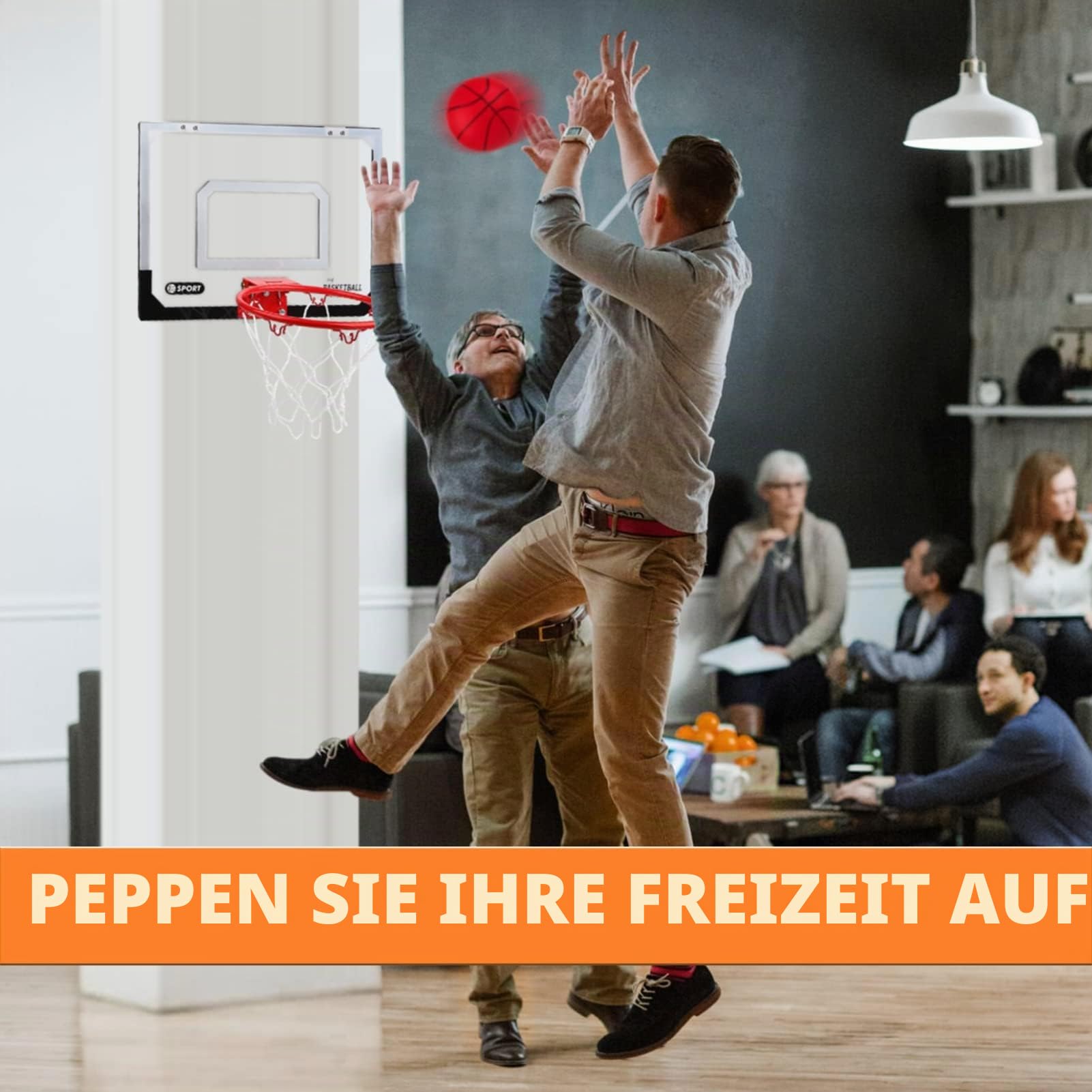 Dreamon Mini Basketballkorb Kinder, Basketball Set Indoor für Zimmer mit Ball