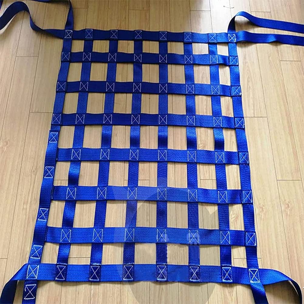 Heavy Duty Lifting Net 1 Ton Capacity, Nylonowa torba na zawiesie do obsługi ładunku, trwały antypoślizgowy mesh Strop do logistyki Ładowanie rozładunek, bezpieczne narzędzie transportowe