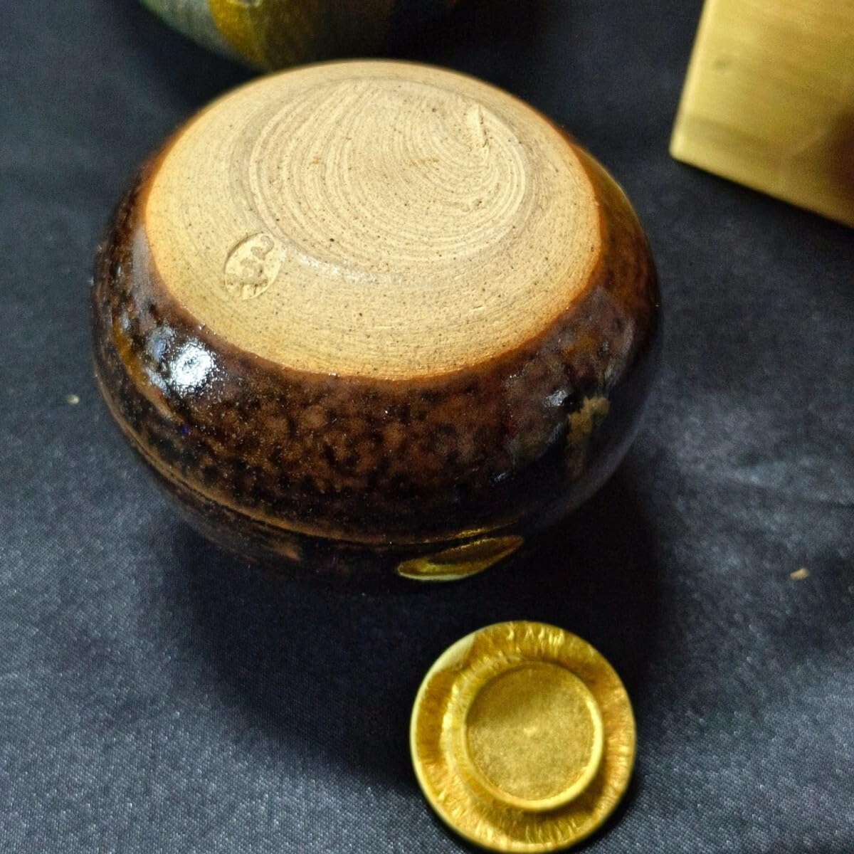 茶道具　在銘　棗　大棗　茶入　茶壺　蓋　高級材質　箱 茶道具 在銘 棗 大棗 茶入 茶壺 蓋 高級材質 箱