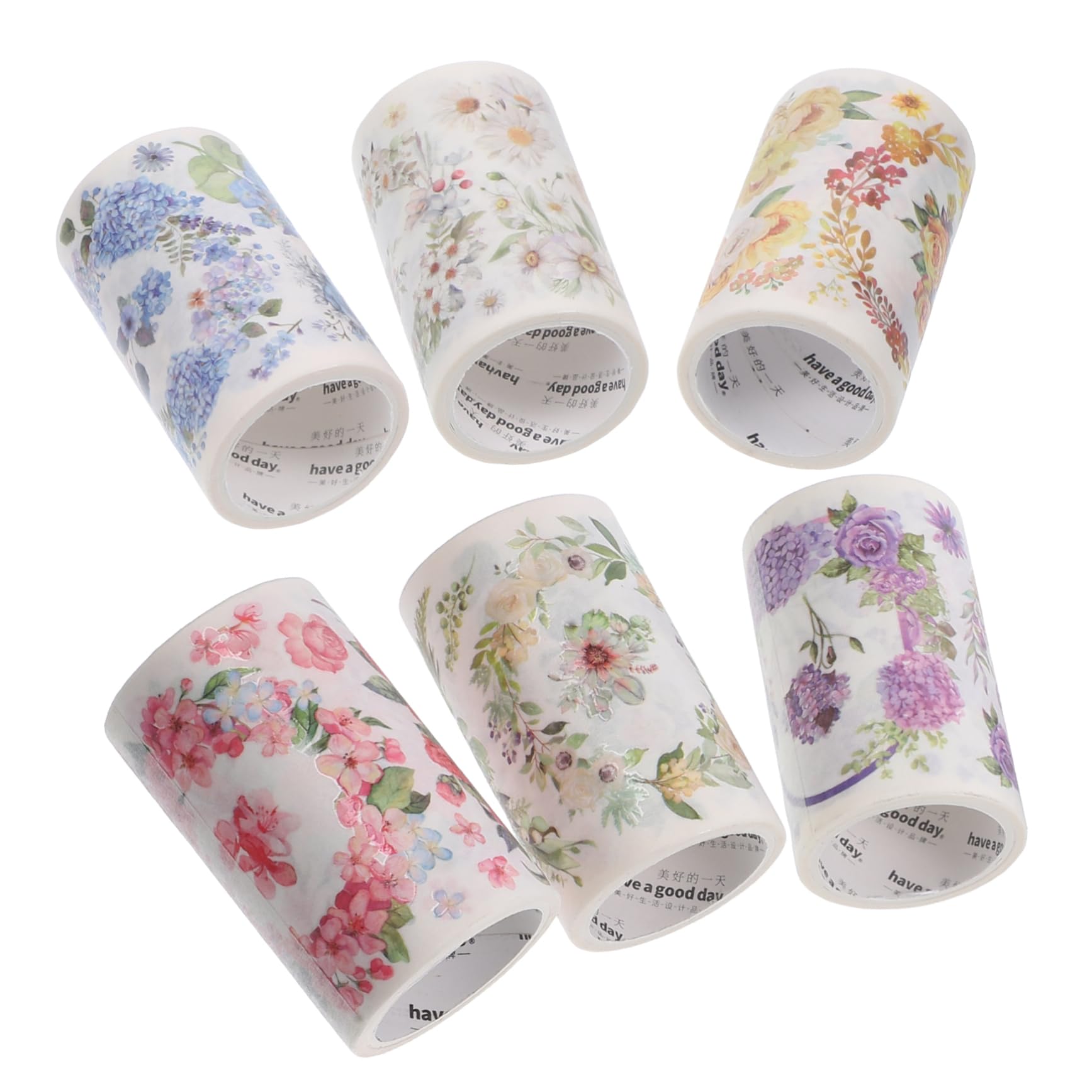 OSALADI 5 Sätze Washi Tape Dekoratives Klebeband Für Scrapbooking Und Bastelarbeiten Vielfältige Designs Pro Für Projekte Und 6 Rollen * 5