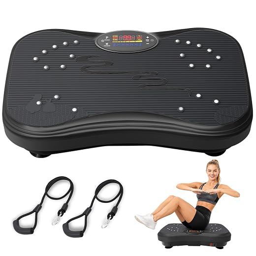 Vibration Plate Exercise Machine, 99 Speeds (black) - $89.99