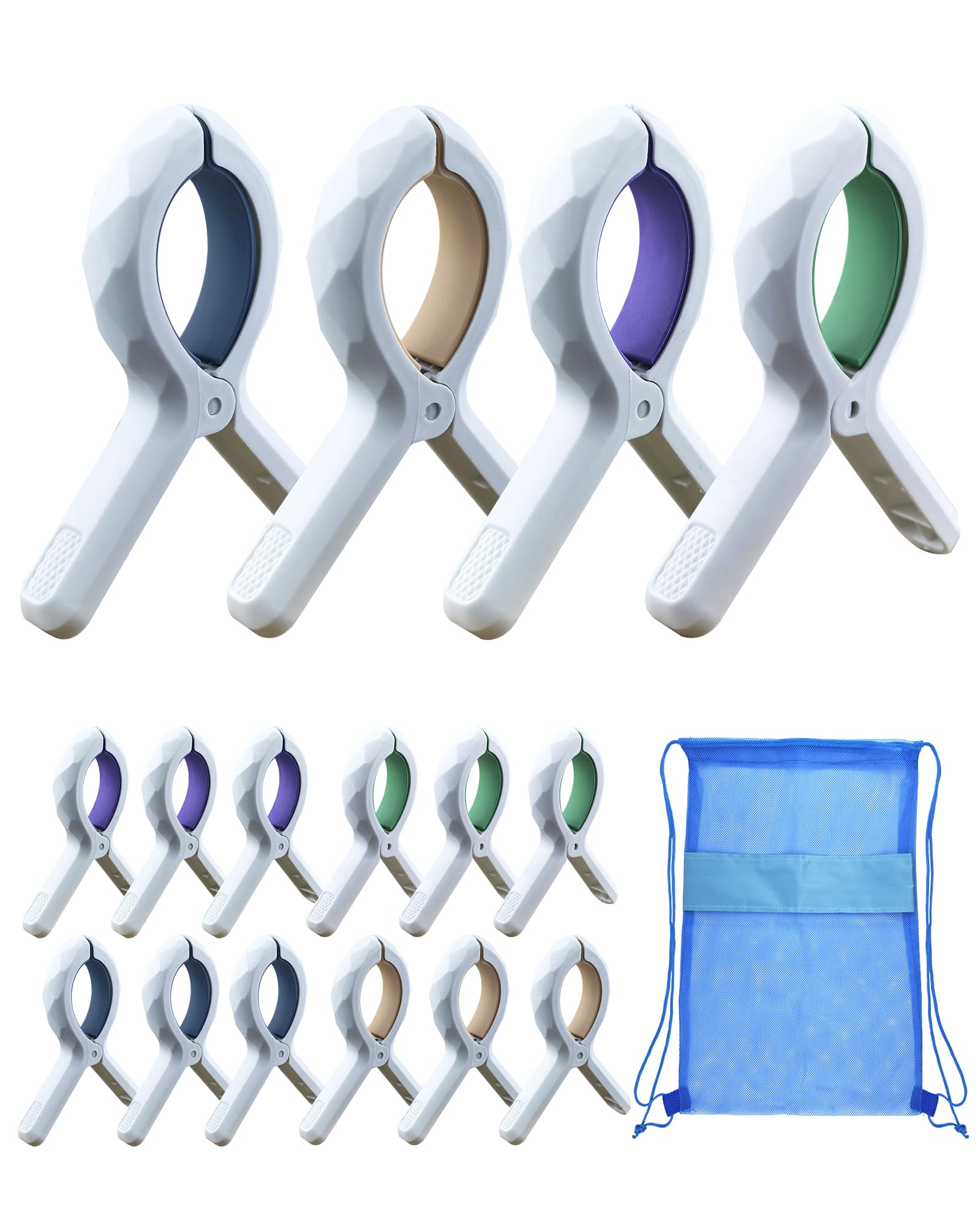 Photo 1 of YOUFANGE Extra Large Beach Towel Clips (12 Pack)