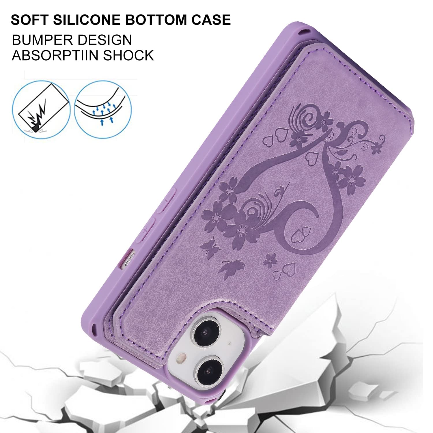 Procarcasa For IPhone 16 Pro Phone Case Wallet With Card Holder,for IPhone 16 Pro Wallet - View #8
