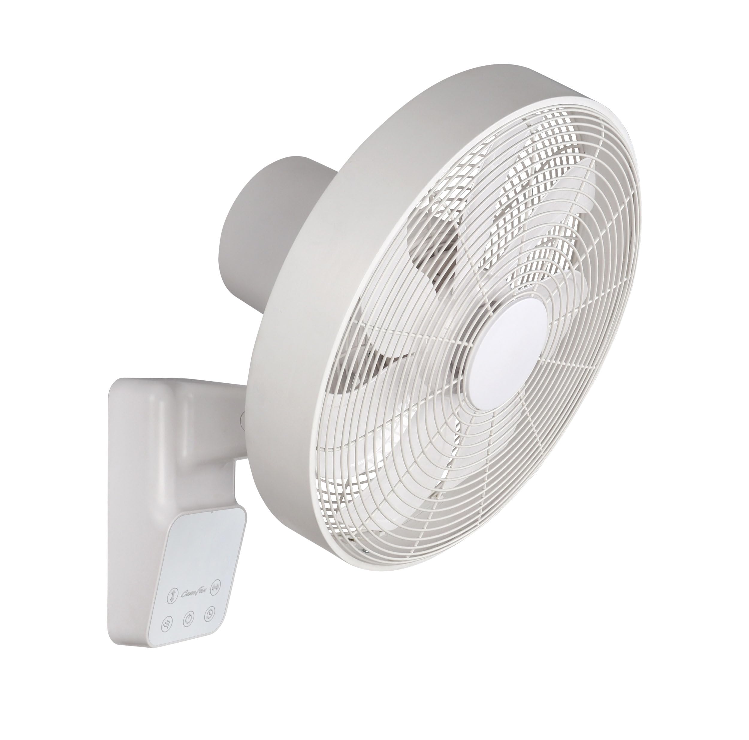 Airos Eco Design Wall - Ventilatore da parete con telecomando, colore: Bianco