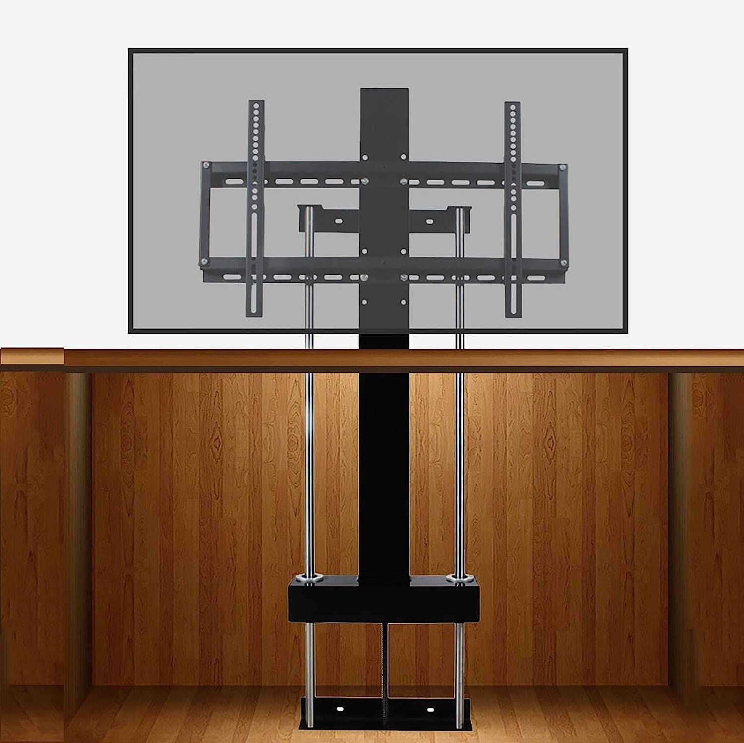 CGCSYZ TV Bracket,Electric TV Lift With Can Be Hidden In The Cabinet,Fits 37-75 Inch Flat TVs Up To 75kg,With Remote Control And Switch Control Design TV Mount