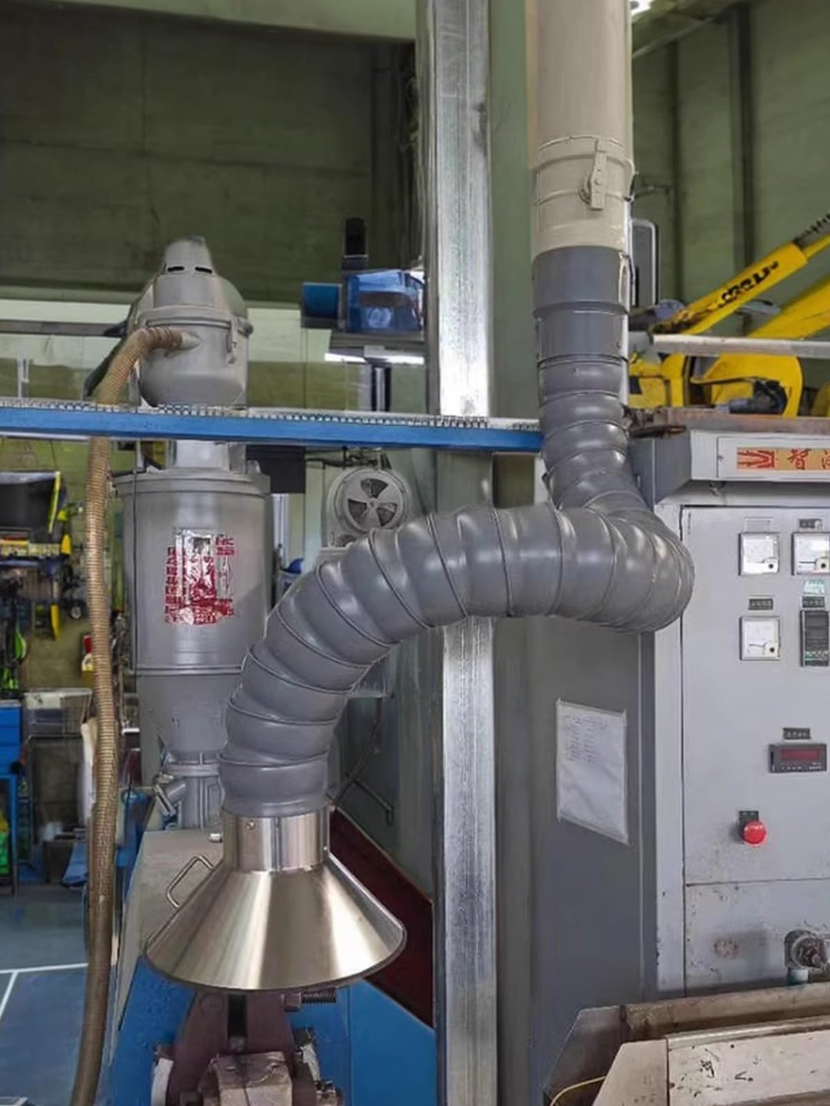 Tuyau extraction fumée soudage industriel flexible de 160 mm de diamètre