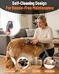 ANIRUDH 3-in-1 Dog Hair Vacuum Brush Attachment Compatible with Dyson Gen5 V15 V12 V11 V10 V8 V7, Pet Grooming Brush Kit with Extension Hose, Adapter & 3 Brush Heads