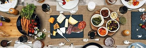 Miniatura 7 de MDS - Paquete de 1 camino de mesa de arpillera para boda, 12 pulgadas x 10 yardas, rollo de largo para estilo granja, manteles individuales o