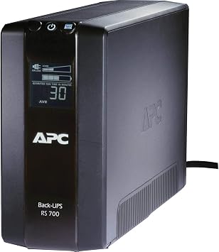 APC Back-UPS Pro, 700VA/420W, Tower, 120V, 6X NEMA 5-15R outlets, AVR, LCD, User Replaceable Battery