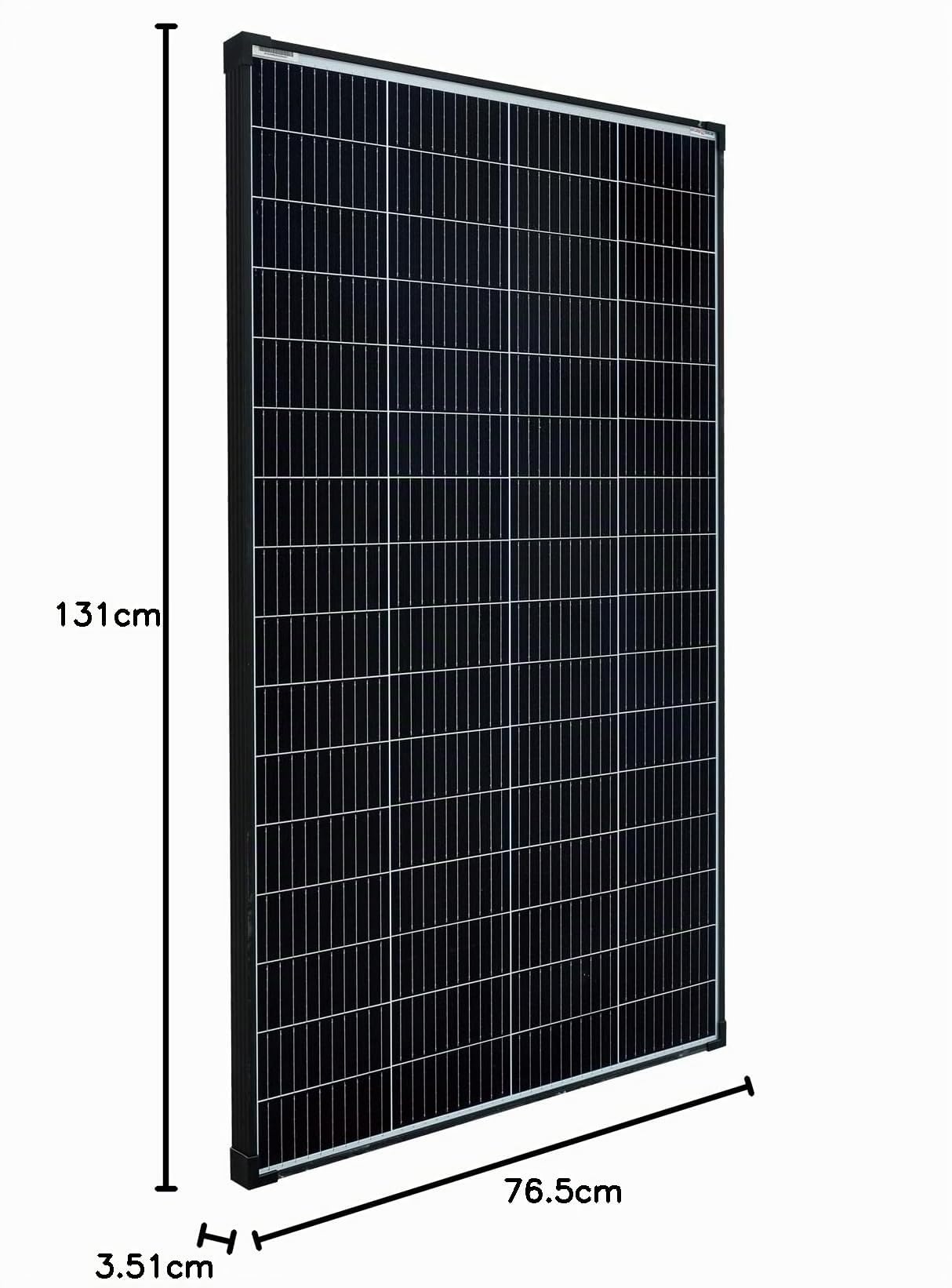 enjoy solar® Modulo Solare Monocristallino 210W 36V, celle da 182 mm, 10 busbars – Ideale per camper, impianti da balcone, casette da giardino, barche (per sistema PV 24V)