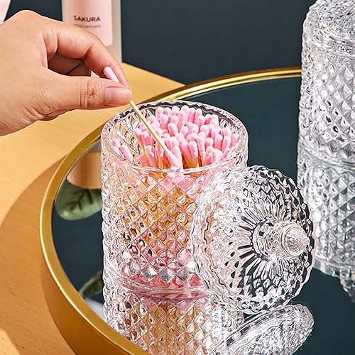 Vista 97 de Colorful Crystal Glass Candy Snack Barrel Storage Jar Embossed Luxury Cookie Buffet Canister With Lids Jewelry Box Jar Biscuit Containers