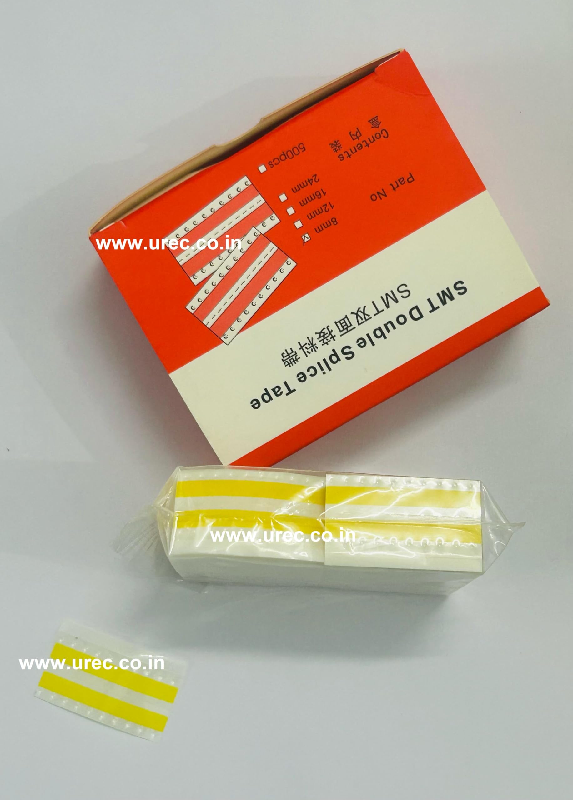 UREC- Splicing Tape, Yellow, 8 mm, 1 Box (500 Tapes) : Amazon.in