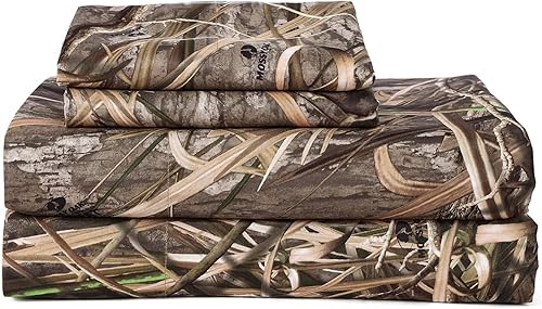 Miniatura 2 de Juego de sábanas de microfibra Shadow Grass Habitat King ligero camuflaje con funda de almohada, juego de sábanas suaves y acogedoras de 4 piezas