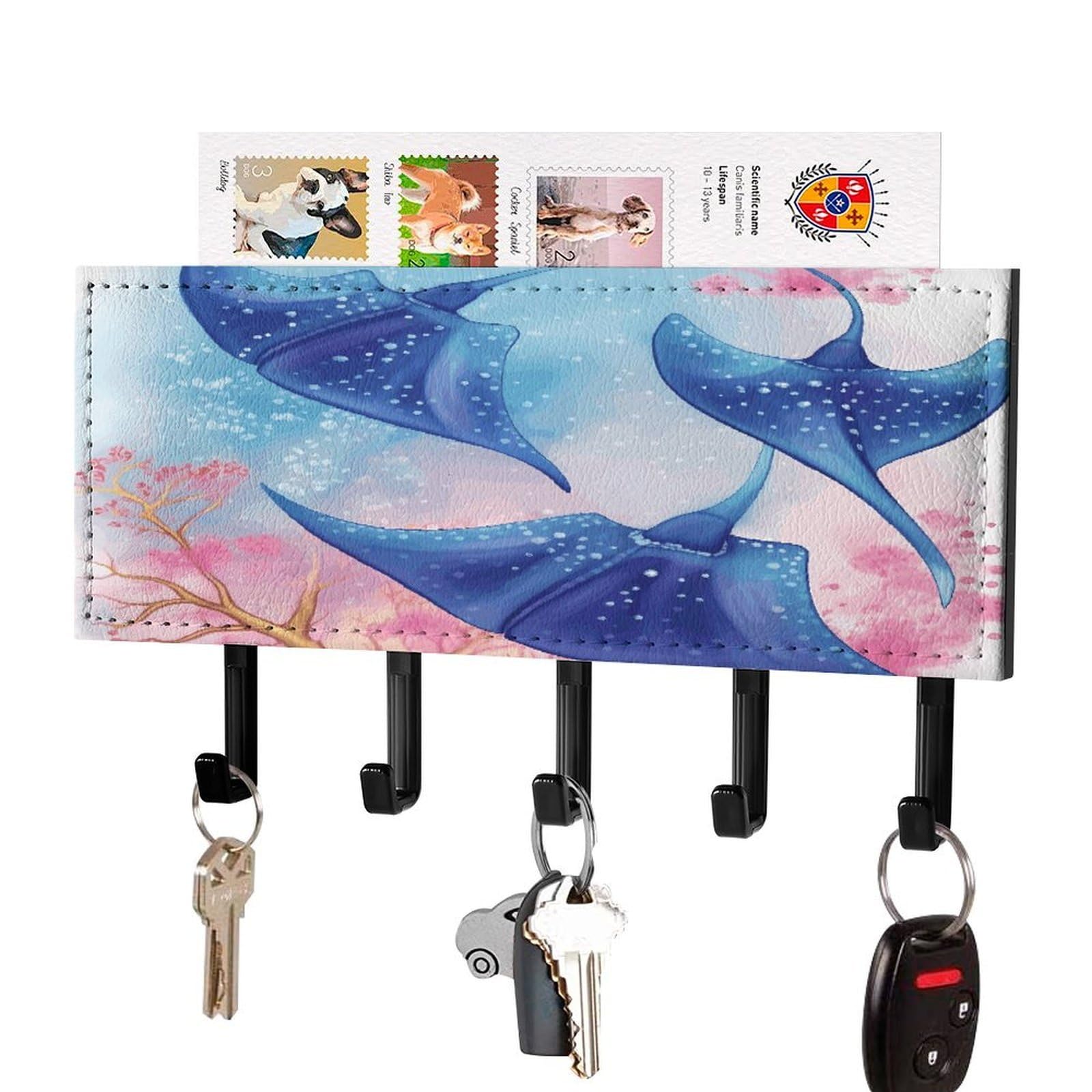 Organizador de correo de pared para no perder las llaves con colgador decorativo