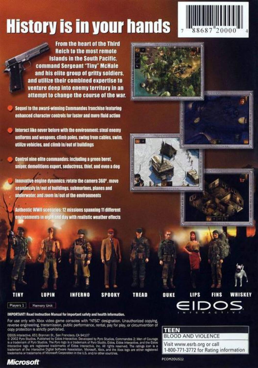 家庭用ゲームソフト Xbox - (PAL) COMMANDOS 2 : MEN OF COURAGE [XB] mqdefault.jpg