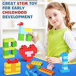 150 Pieces Classic Big Building Blocks with Storage Box, Large Toddler Blocks, Compatible with Most Major Brands, STEM Toy Gift Big Bricks, Building Blocks for Toddlers 3-5, Kids Blocks for All Ages