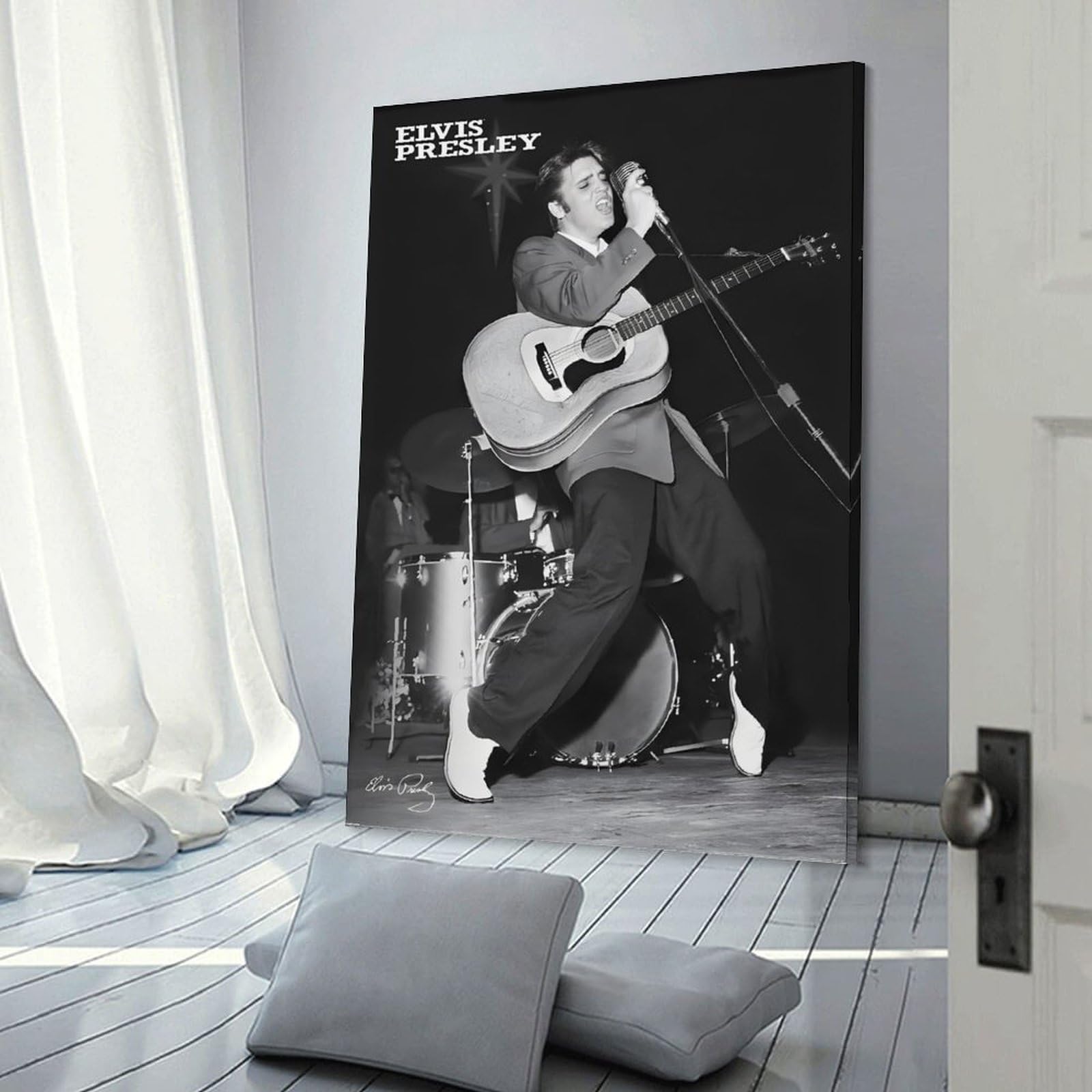 幻の作品★1973年 オランダ製 当時物 エルビス プレスリー 額付 ポスター 幻の作品☆1973年 オランダ製 当時物 エルビス プレスリー 額付