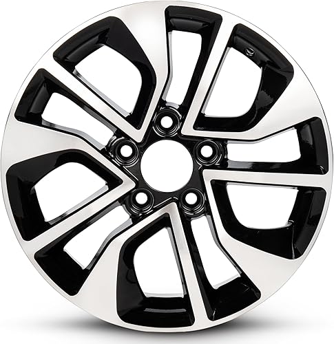 Road Ready Rueda de auto para Honda Civic de 16 pulgadas de color negro, compatible con neumáticos R16, repuesto original exacto - Repuesto de