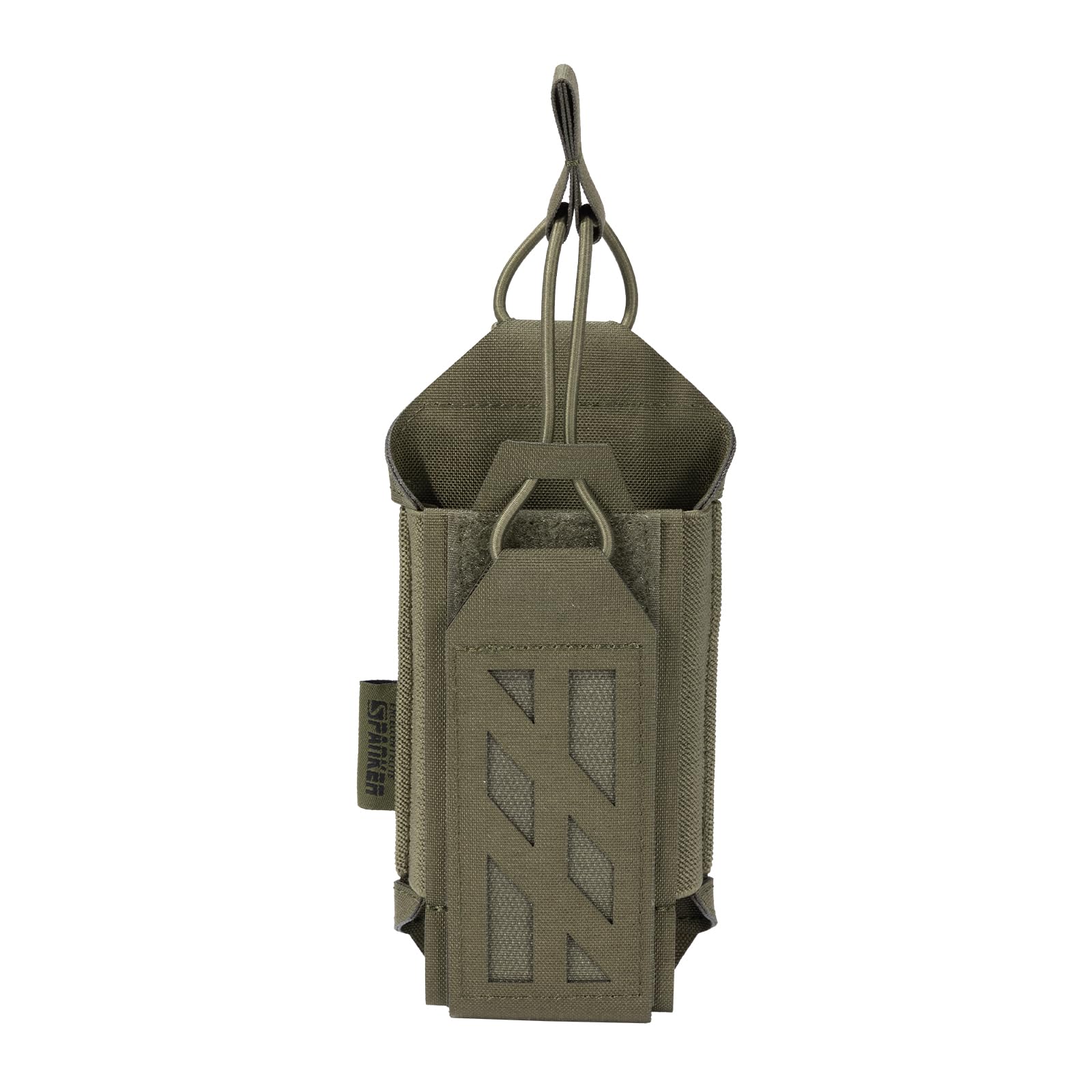EXCELLENT ELITE SPANKER Tactical Molle Radio Pouch Nylon Adjustable Walkie Talkie with Elastic Cord Radio Holster for Police Security Rescue — view 17