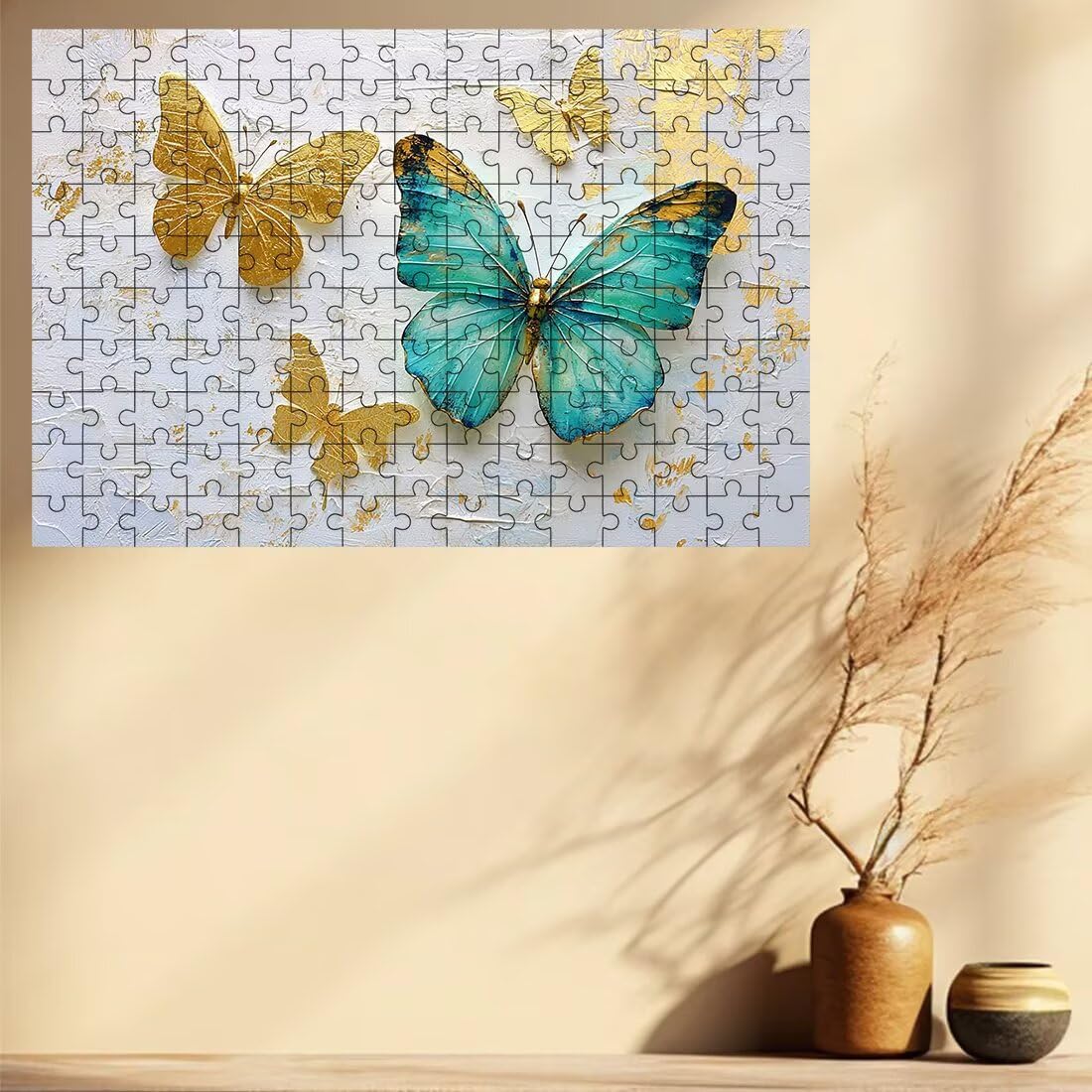 Puzzle 2000 sztuk motyl, retro puzzle dla dorosłych, klasyczne puzzle gry edukacyjne do aktywności rodzinnej, najwyższej jakości drewniane puzzle z pudełkiem na prezent dla mężczyzny, prezent dla