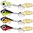 TRUSCEND Wide Search Cover Vibe Tail Spinner, Easy Catch Fishing Lures with Vibrating, Swimming, Jigging Action, BKK Super Slide Sharp Hook, Accurate Long Cast Fishing Spinner for Bass, Trout 3/4oz