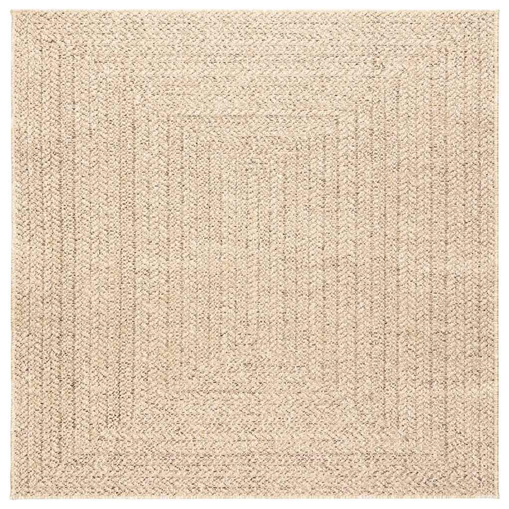 Vidaxl Beige Rug, Indoor And Outdoor Floor Carpet For Decorative, Area Rug For Hallway, Uv-Resistant Floor Rug, Carpet Flooring, Jute Look