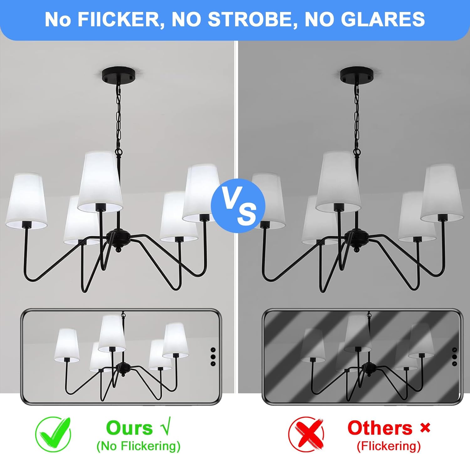 aooshine Q50 Dimmable LED Light Bulbs 6W 5000K White Light (Daylight), E26 Base 120Volts LED Bulb for Table Lamp Floor Lamp, 600 LUMENS