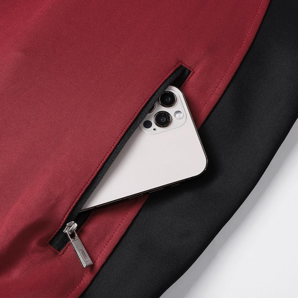 Guanzizai Men's Casual Tracksuit Long Sleeve Sweatsuit Athletic Set Full Zip Running Jogging Sports Jacket and Pants - Image 6