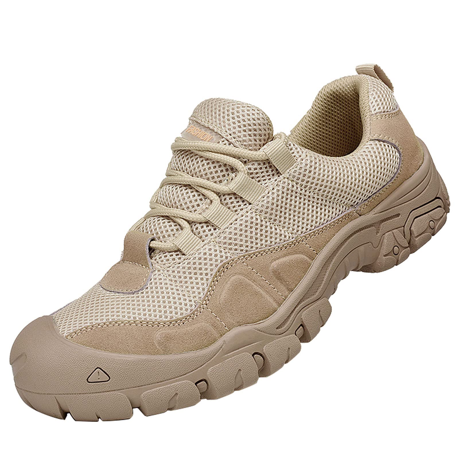 Zapatillas Trekking Hombre,Zapatos Deportivos de Suelas Blandas Ligero Transpirable Zapatillas de Malla con Cordones Cómodos Antideslizante Zapatos de Senderismo Entrenamiento Calzado