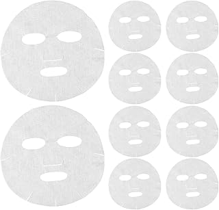 PRETYZOOM 10pcs Cotton Facial Sheet Masks Bre...