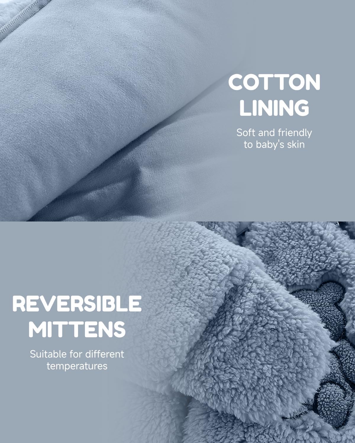 JiAmy Newborn Baby Winter Hooded Romper, Cartoon Zipper Footie Snowsuit Jumpsuit Outfits,Winter Coat Toddler Clothes - Image 4