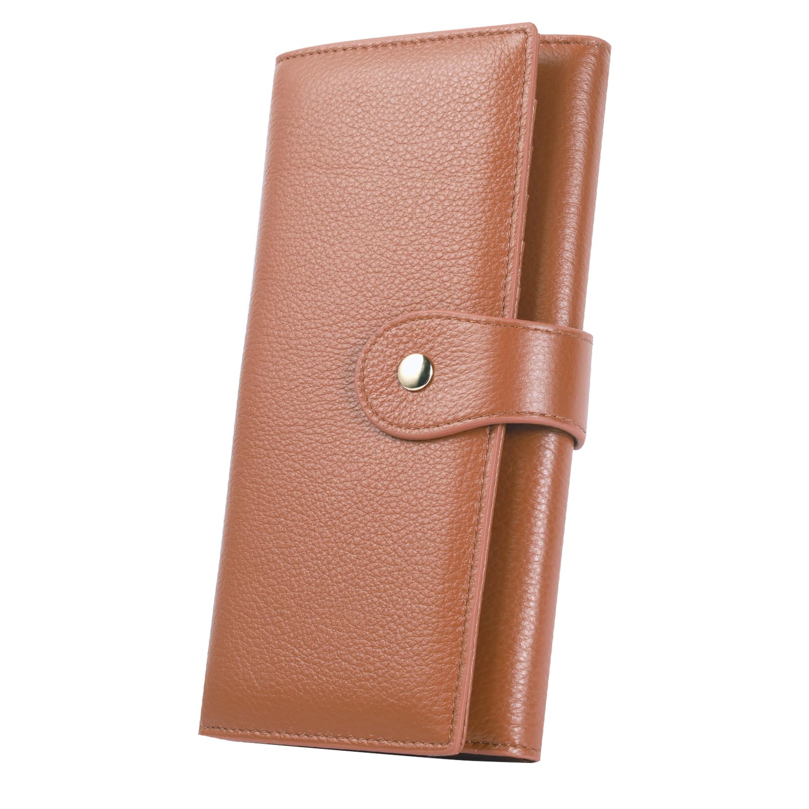 Professional RFID Blocking Wallet for Women - Genuine Leather Work Purse with Phone Pocket, Large Capacity Organizer for Credit Cards, ID, Cash &