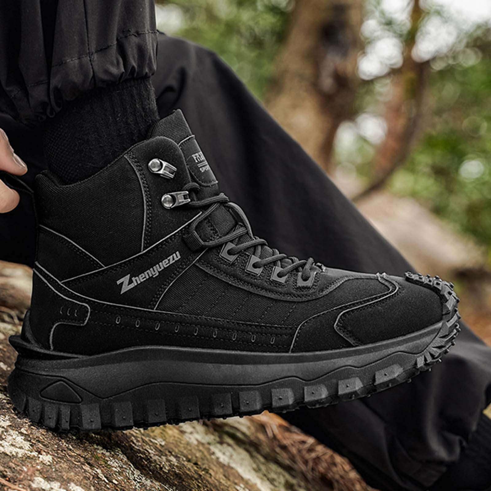 Taktische Stiefel Herren Winterstiefel Tactical Boots Trekking Outdoor Stil Military Springerstiefel Robuste Gefüttert Schaft Männer Einsatzstiefel Combat Boots Arbeits Wanderschuhe