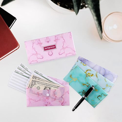 Miniatura 4 de Lpraer Paquete de 15 sobres de efectivo para presupuesto, sobre de presupuesto para sistema de efectivo, sobre de dinero con hoja de presupuesto,